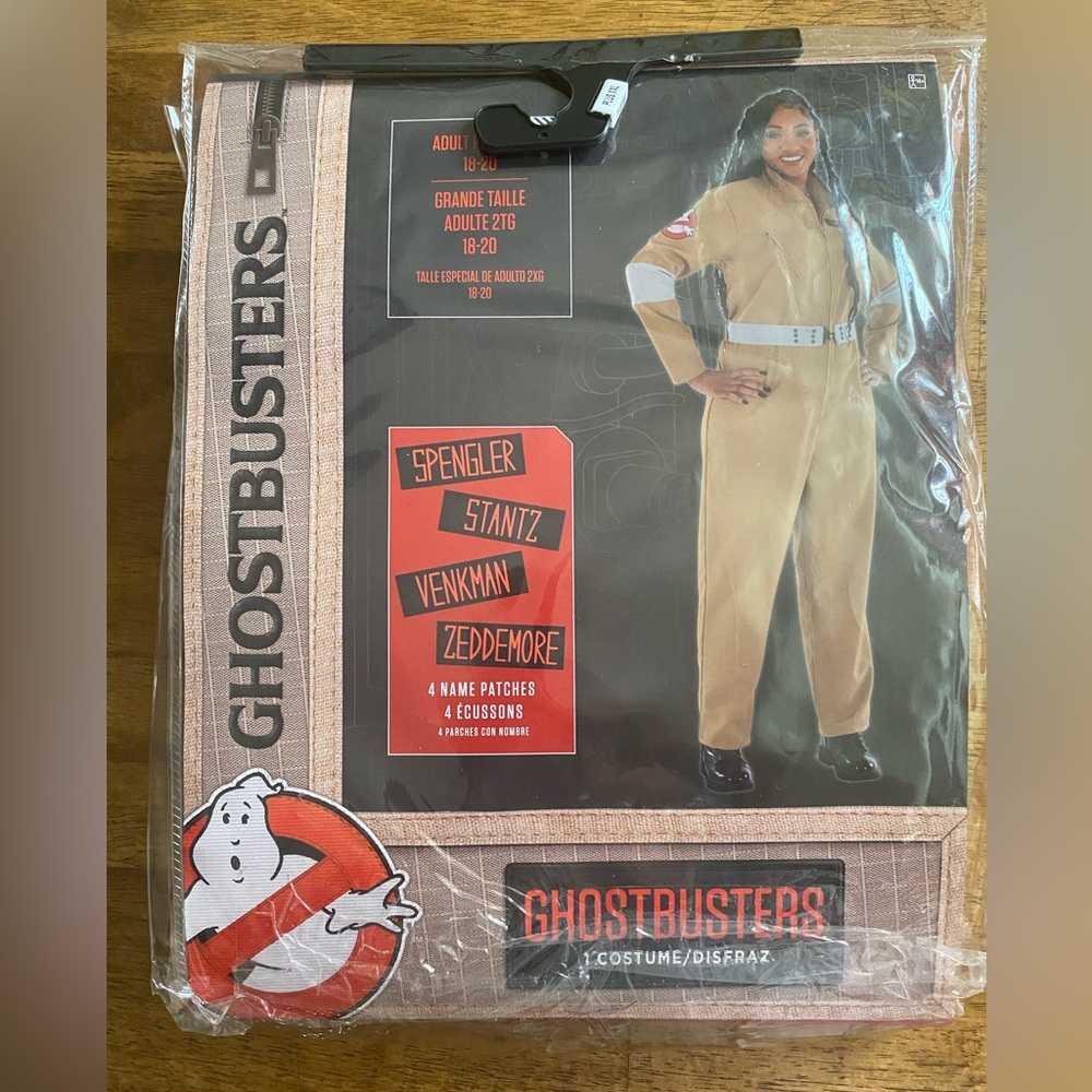 Ghostbusters adult plus Costume - Tan